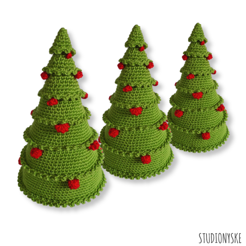 Gehaakte kerstboom patroon