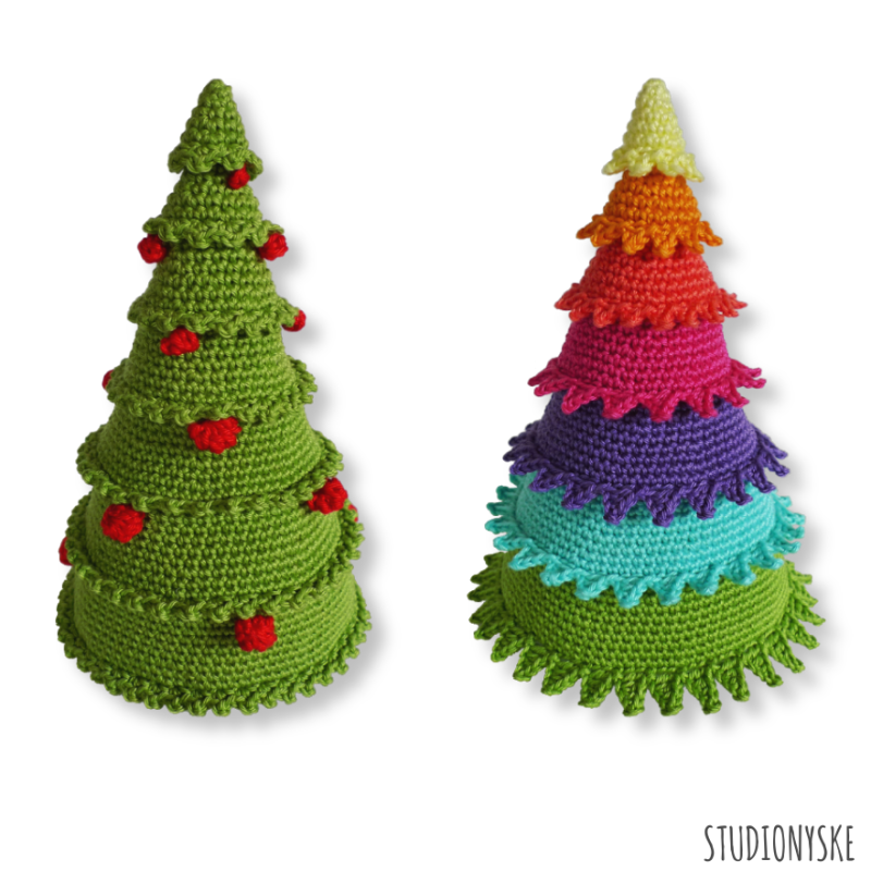 Kerstboompjes haken patroon