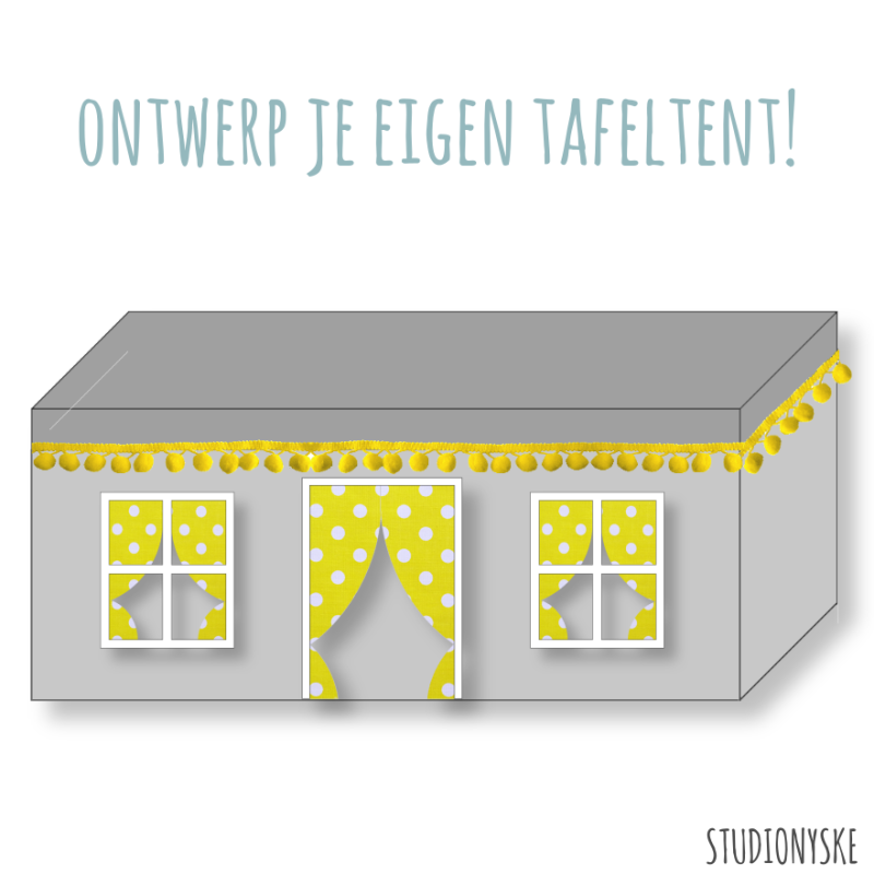 Stoffen speelhuisje patroon eigen ontwerp