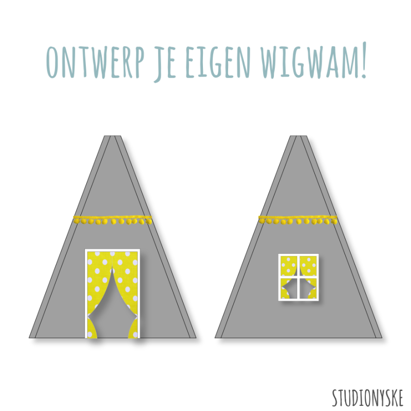 Naaipatroon tipi speeltent eigen ontwerp