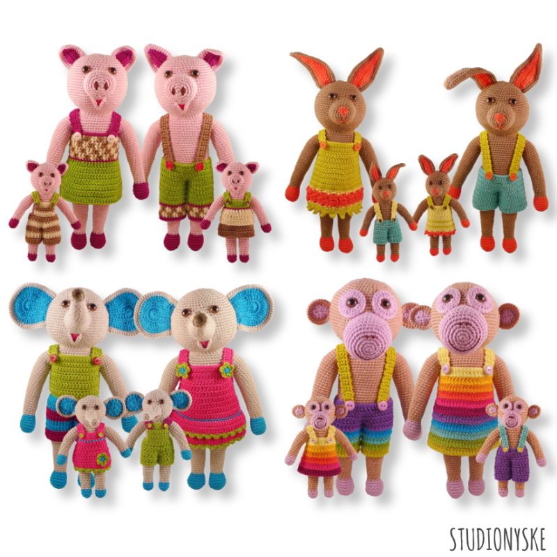 Letters en cijfers haken patroon met lees- en rekentekens