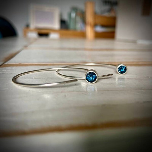 London Topaz Hoops