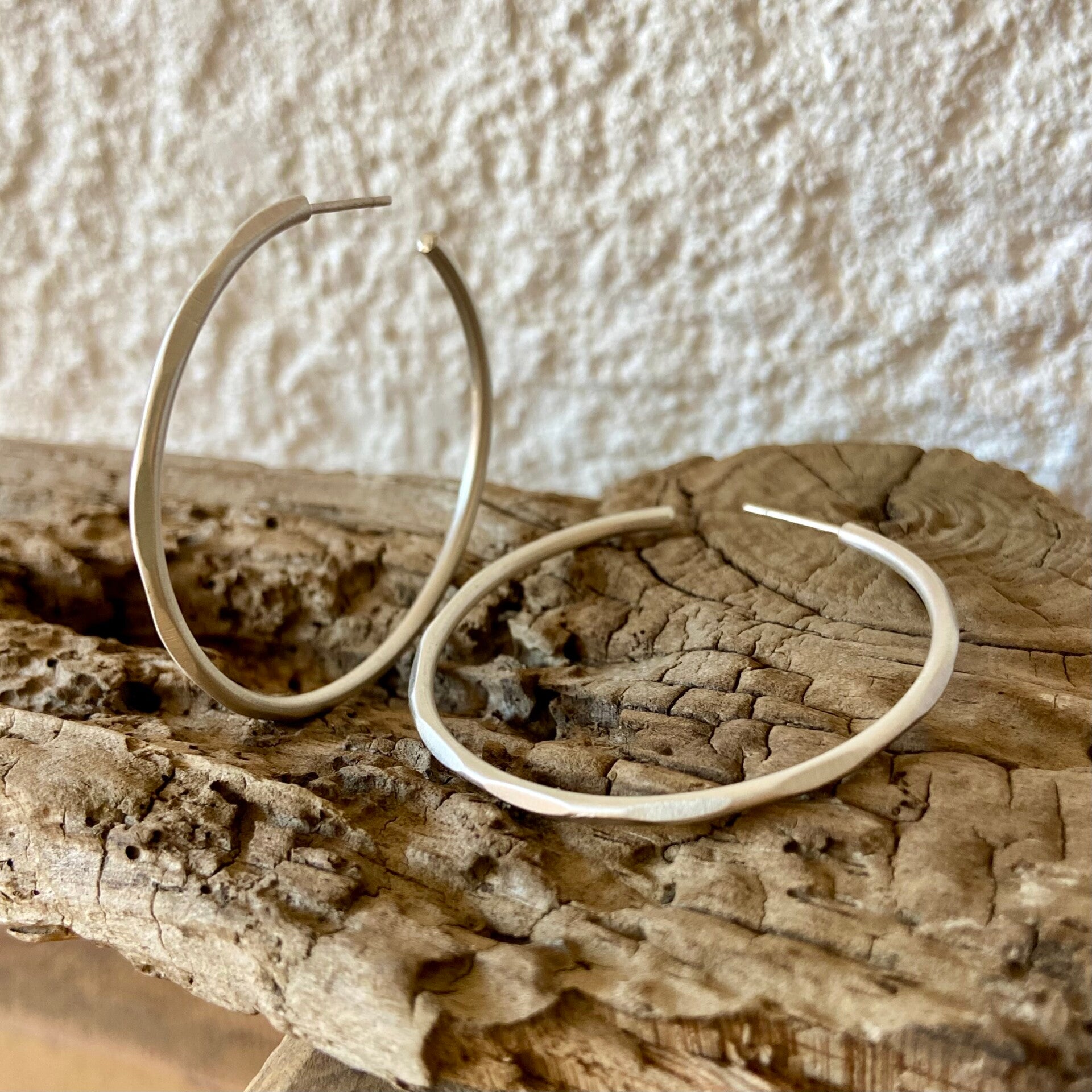 Large Facet Hoops