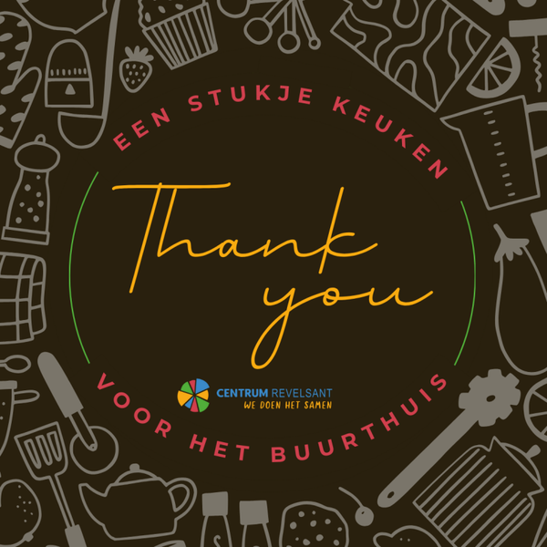 Koop een “stukje keuken” voor het buurthuis.