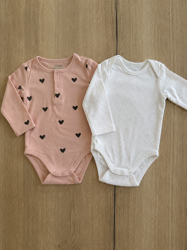 2 rompers - tex, kiabi - maat 80