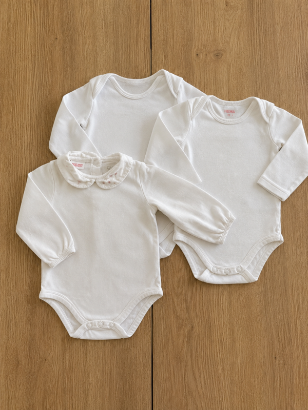 3 rompers - Hema, Zara - maat 62/68