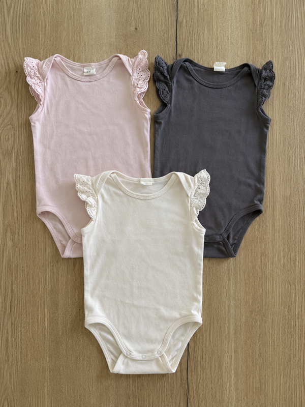 3 rompers - h&m - maat 86