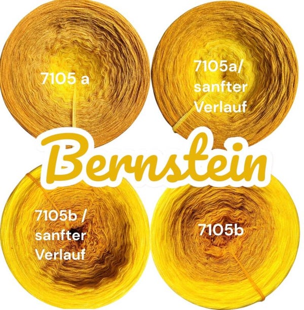 Bernstein - 7105 - Bobbel mit Farbverlauf - 3, 4 oder 5 Fäden, auch als Pullover- oder Decken Set