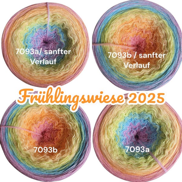 Frühlingswiese 2025 - 7093 - Bobbel mit Farbverlauf - 3, 4 oder 5 Fäden, auch als Pullover- oder Decken Set