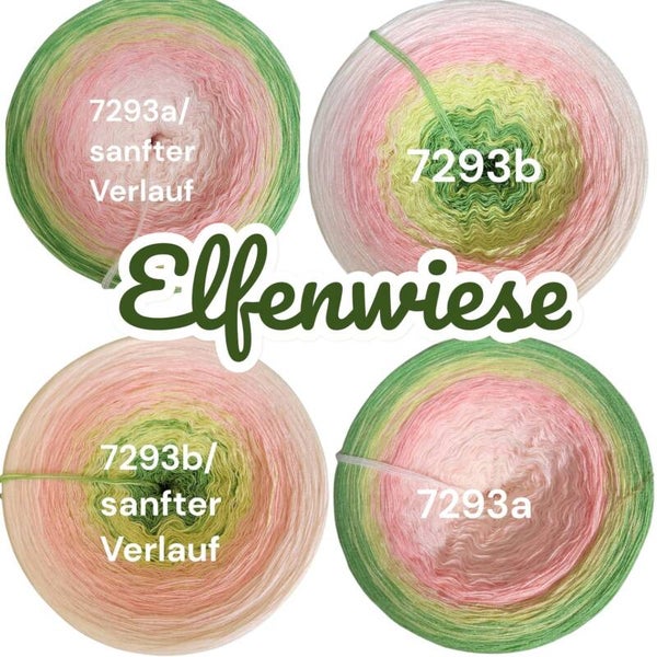 Elfenwiese - 7293 - Bobbel mit Farbverlauf - 3, 4 oder 5 Fäden, auch als Pullover- oder Decken Set