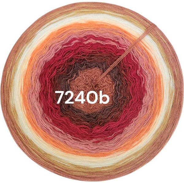Terracotta Glow - 7240 - Bobbel mit Farbverlauf - 4 Fäden, 1500