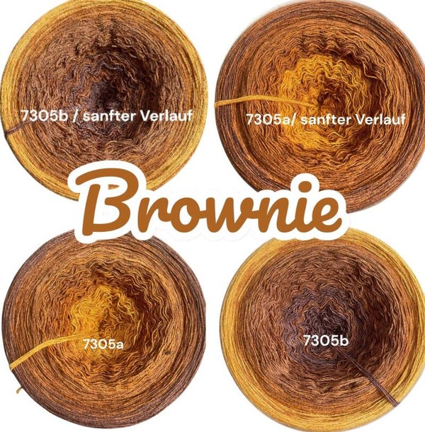 Brownie - 7305 - Bobbel mit Farbverlauf - 3, 4 oder 5 Fäden, auch als Pullover- oder Decken Set