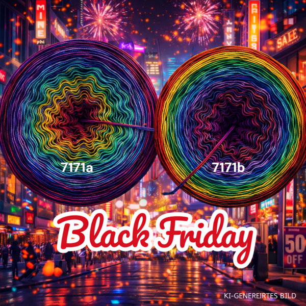 Black Friday - 7171 - Bobbel mit Farbverlauf - 3, 4 oder 5 Fäden, auch als Pullover- oder Decken Set