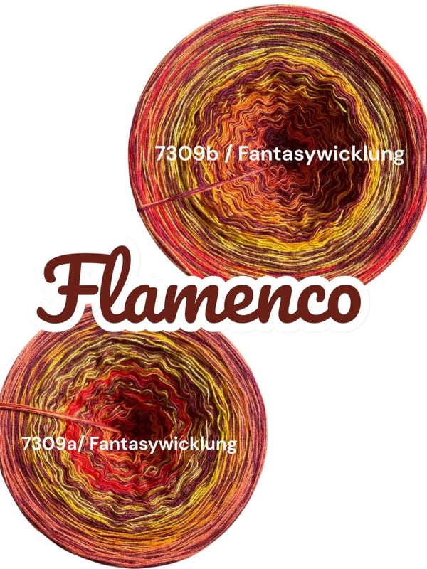 Flamenco - 7309 - Bobbel oder Pulloverset mit Farbverlauf - 4 Fäden