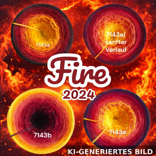 Fire 2024 - 7143 - Bobbel, Pullover- oder Deckenset mit Farbverlauf - 3, 4 oder 5 Fäden