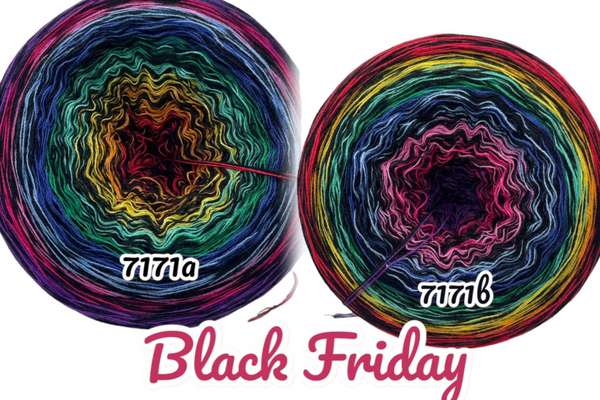 Black Friday - 7171 - Bobbel mit Farbverlauf - 3, 4 oder 5 Fäden, auch als Pullover- oder Decken Set