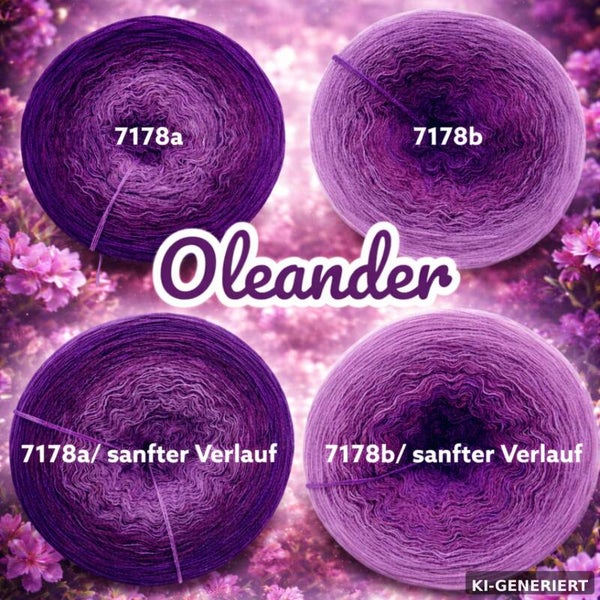 Oleander - 7178 - Bobbel oder Pullover- oder Deckenset mit Farbverlauf - 3, 4 oder 5 Fäden