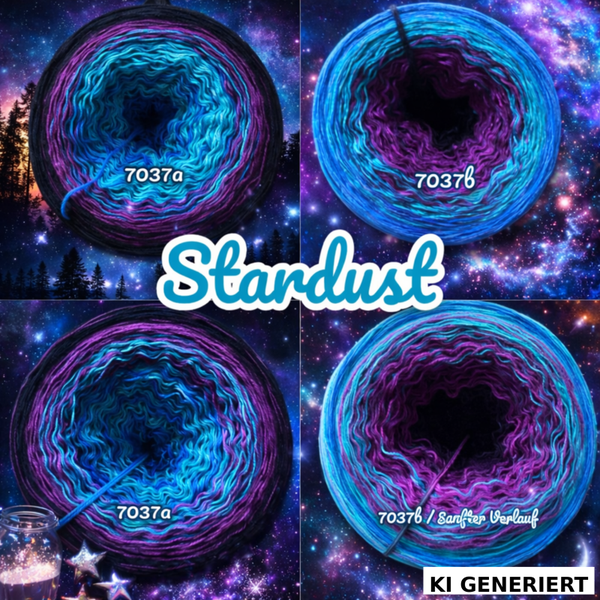 Stardust - 7037 - Bobbel mit Farbverlauf - 3, 4 oder 5 Fäden, auch als Pullover- oder Decken Set