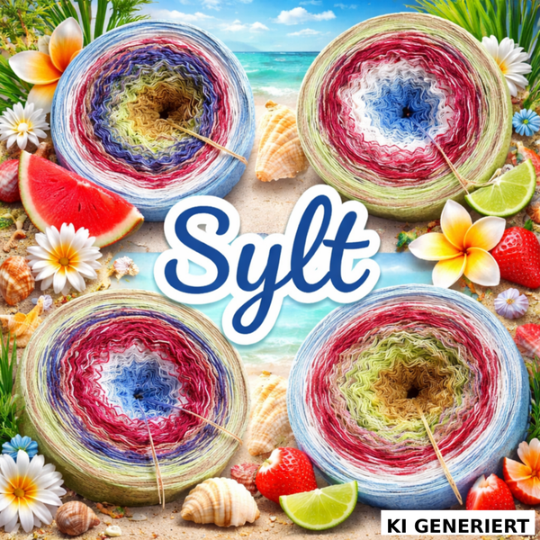 Sylt - 7039 - Bobbel mit Farbverlauf - 3, 4 oder 5 Fäden, auch als Pullover- oder Decken Set