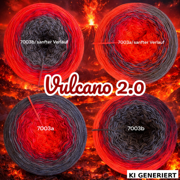 Vulcano 2.0 - 7003 - Bobbel mit Farbverlauf - 3, 4 oder 5 Fäden, auch als Pullover- oder Decken Set