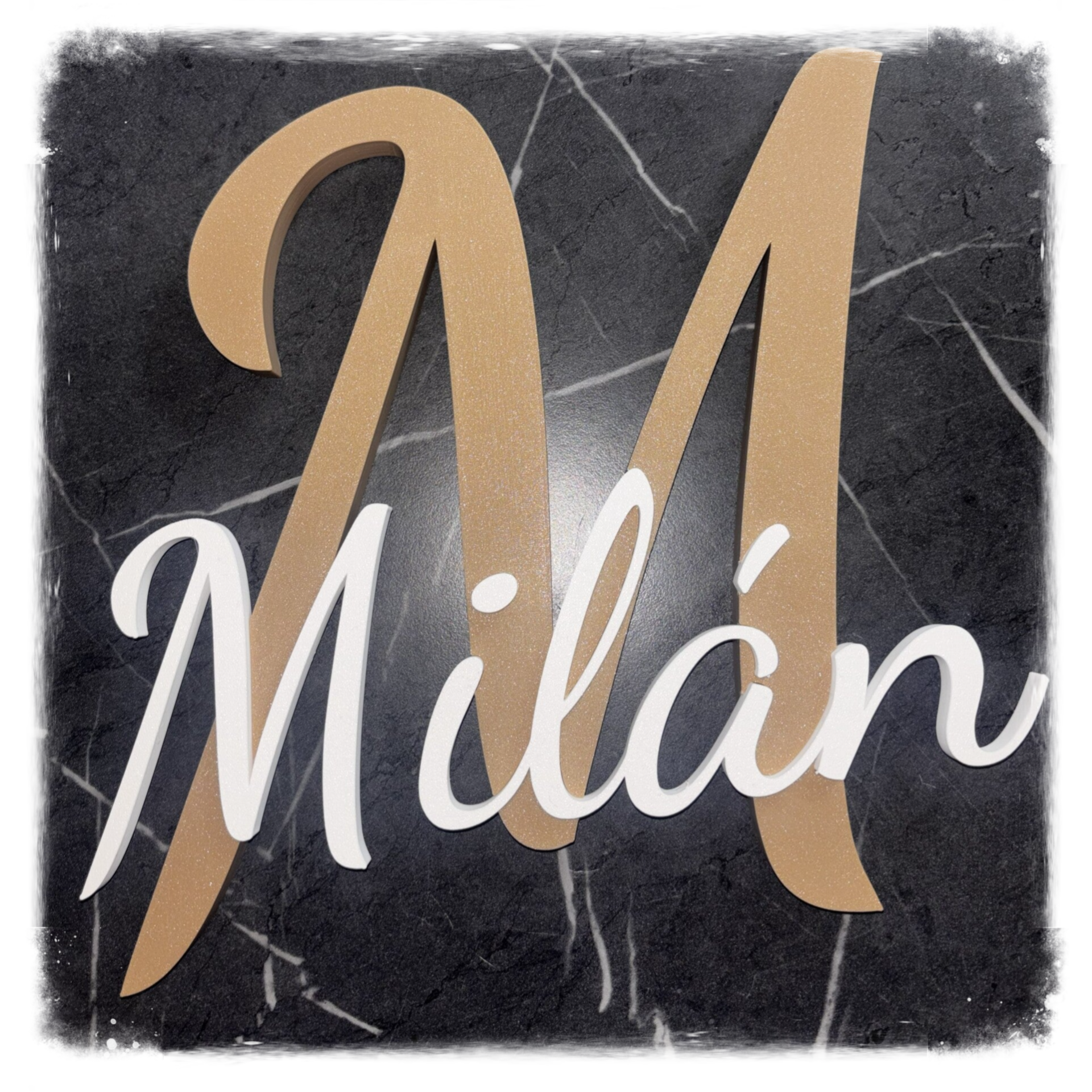 Gepersonaliseerde naambordje -  Bruin