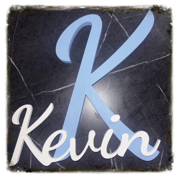 Gepersonaliseerde naambordje -  Pastel blauw