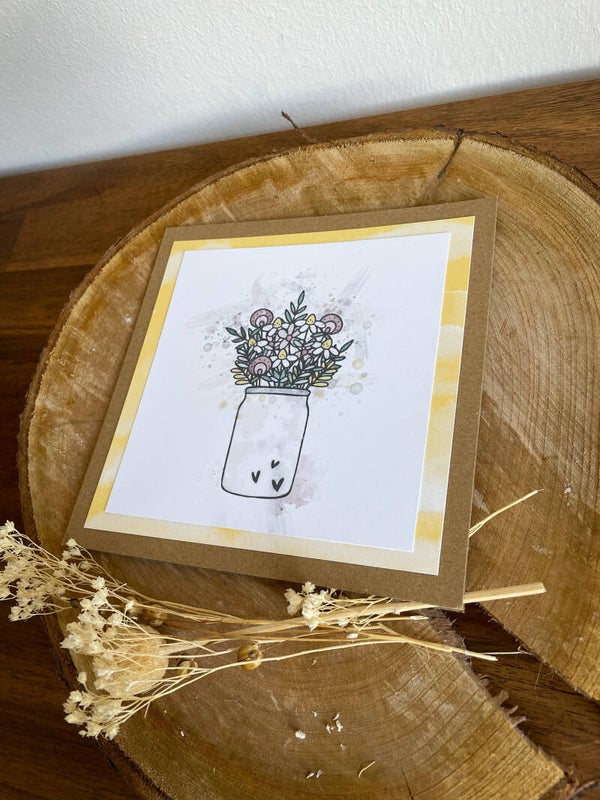 Geschenkkarten und Grußkarten "Blumenvase"