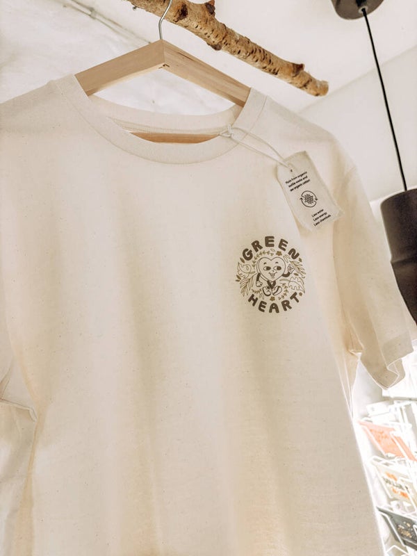 Shirt "Green Heart", T-Shirt mit Statement