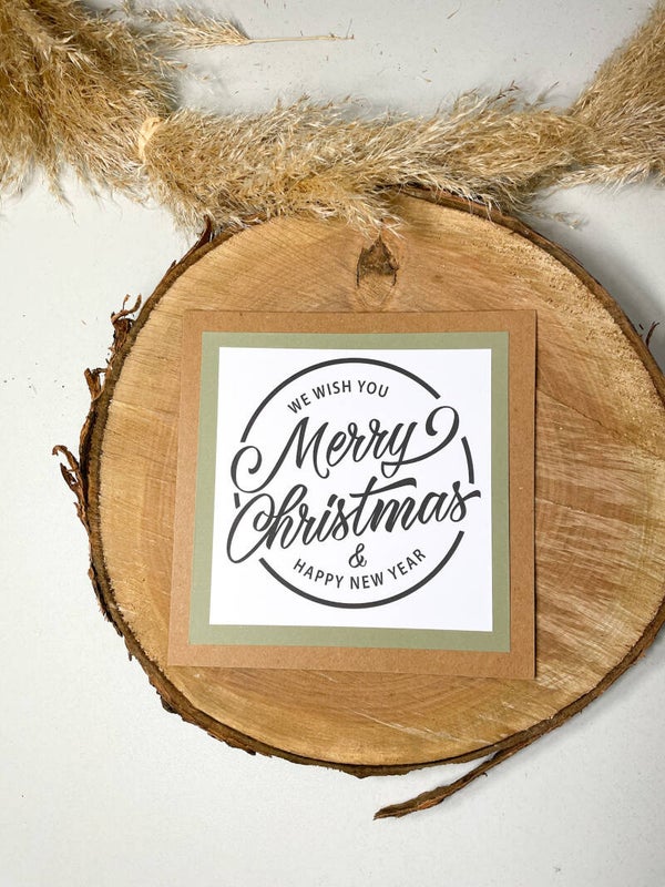 Weihnachtskarte Merry Christmas