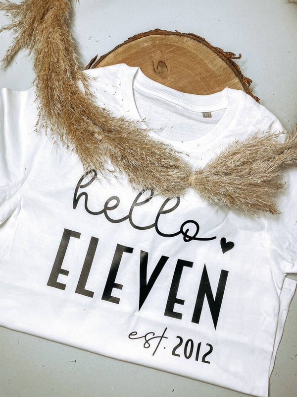 Kindershirt "Hello Eleven est." - Shirt - T-Shirt