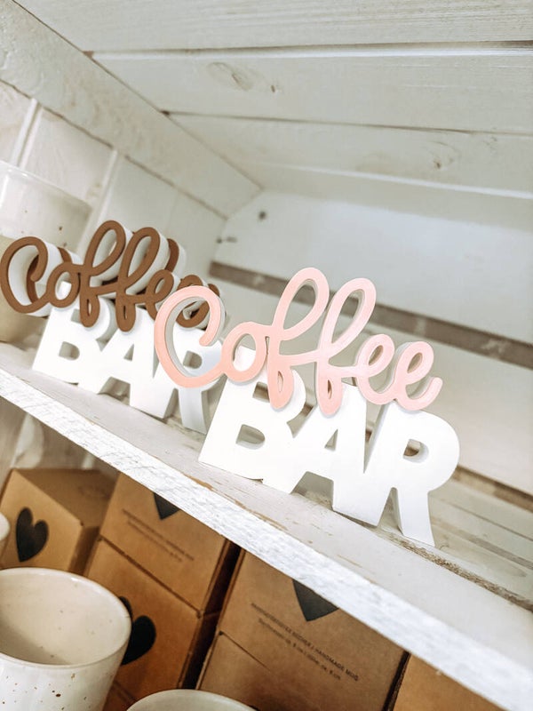 3D Druck Schriftzug "CoffeeBar" - Dekoration für Zuhause, Geschenkidee