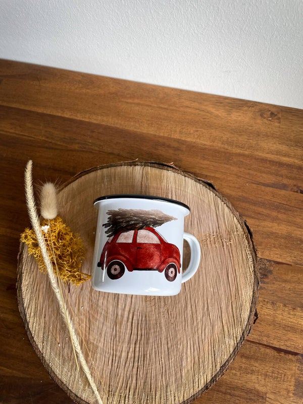 Tasse zu Weihnachten "Tannenmobil"