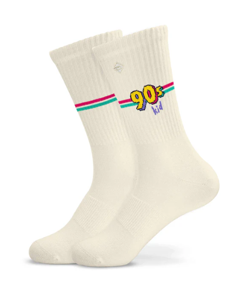J. Clay - weiße Tennissocken 90s Kid - Erwachsene