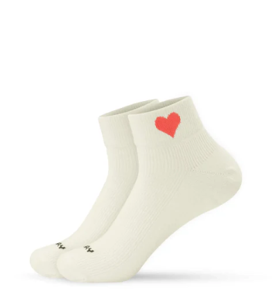 J. Clay - Kurze Passform mit Herz Motiv Sunset Heart - Sneaker Socken High - Erwachsene
