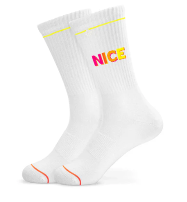 J. Clay - Tennissocken mit Schriftzug NICE - Erwachsene - Kinder