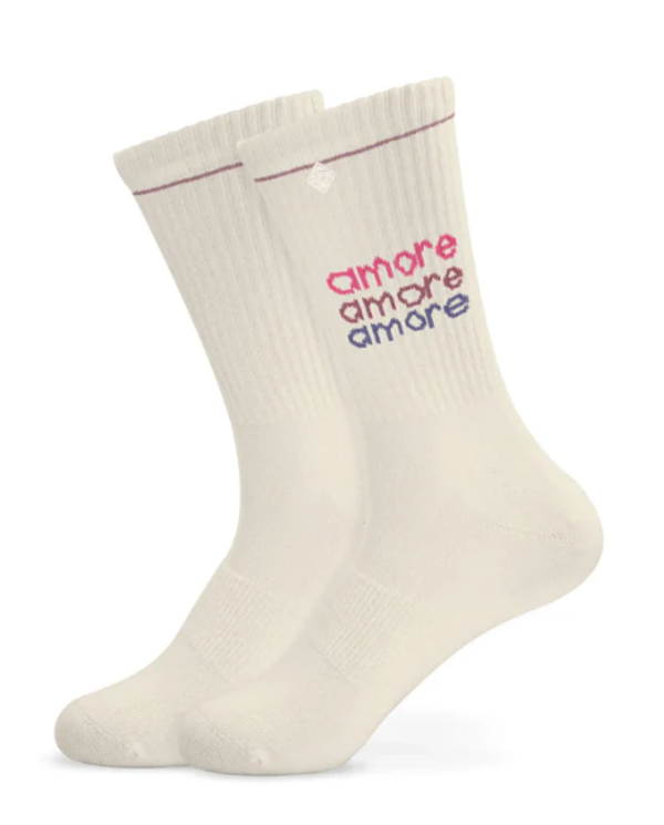 J. Clay - Tennis Socken mit Spruch amore amore - Erwachsene