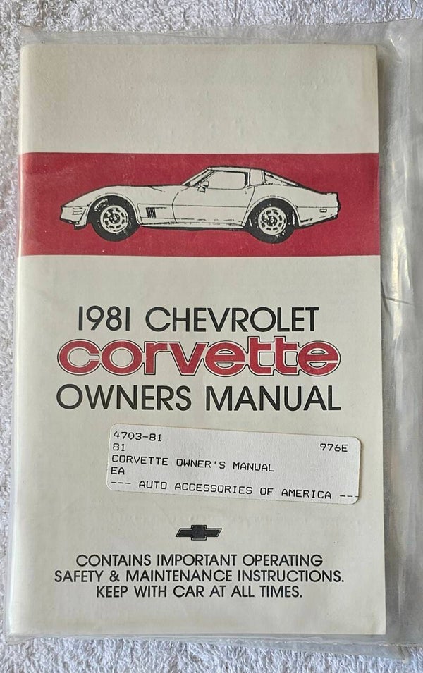 1981 Owners Manual