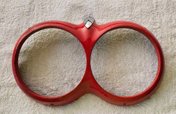 61-62 Headlight trim ring LH or RH w/spear (used)