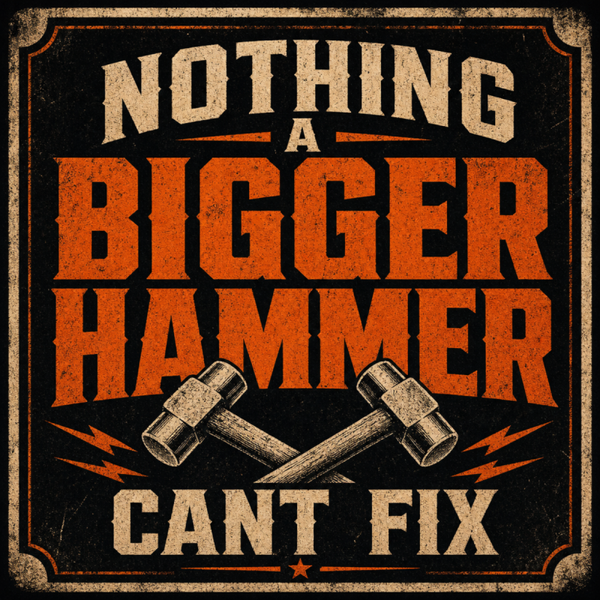 BLUECOLLAR NOTHING A BIGGER HAMMER CANT FIX