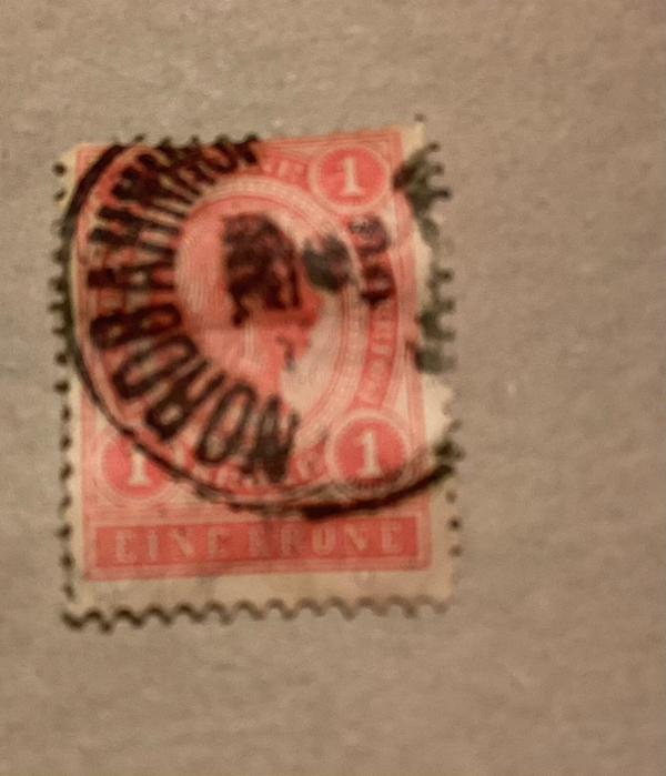 Briefmarke Österreich 1 Krone 1900