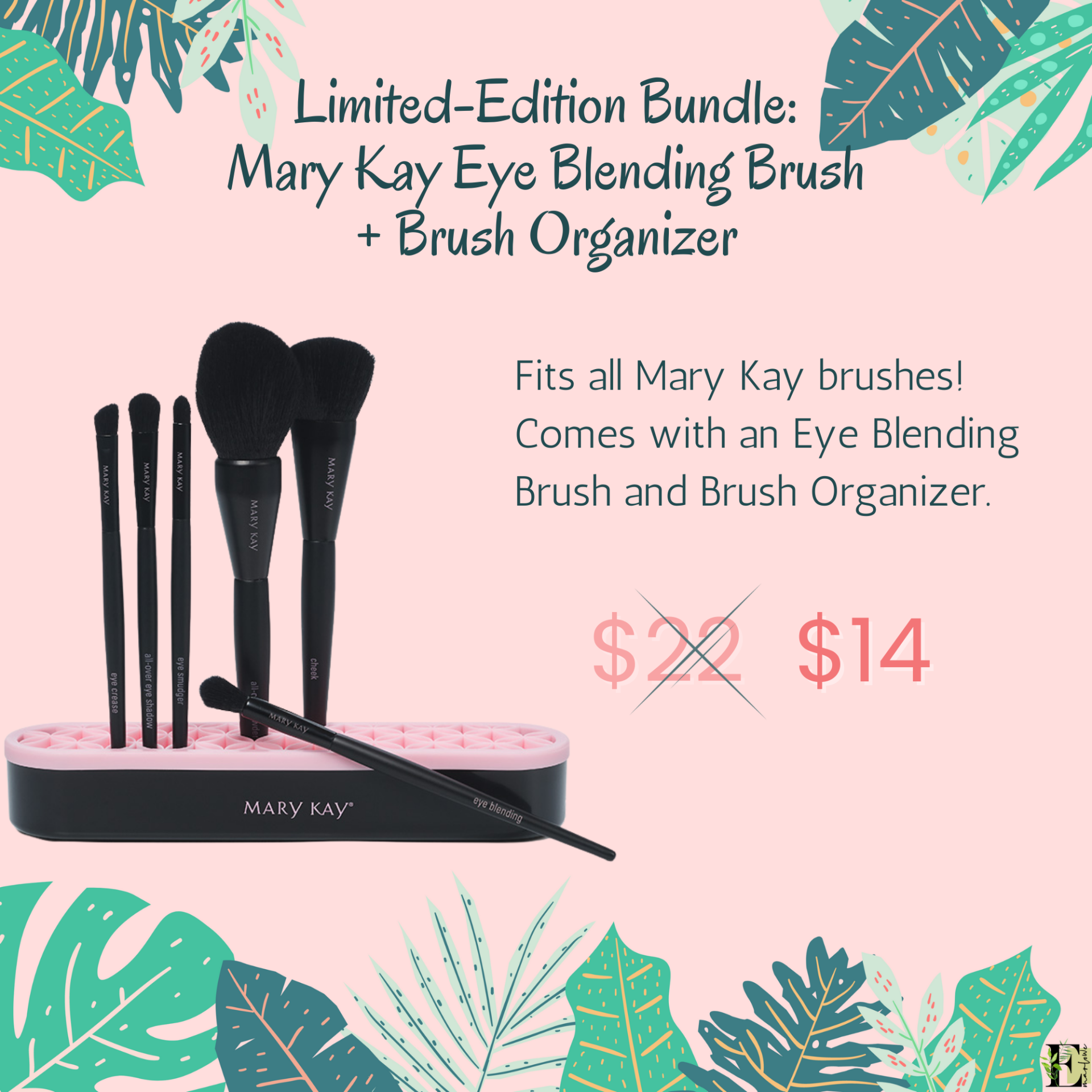 Limited-Edition Mary Kay Eye Blending Brush & Brush Organizer