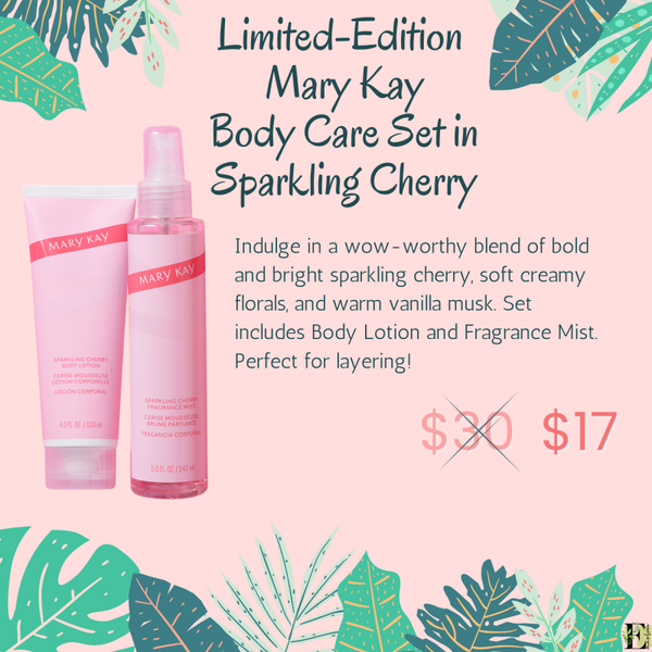 Limited-Edition Mary Kay Body Care Set in Sparkling Cherry