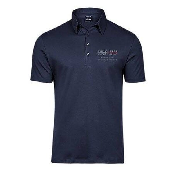 Polo pour Homme en coton Bleu Tim Cubeta Yacht Sailing