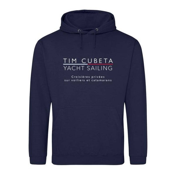 Sweat à capuche Homme Bleu Tim Cubeta Yacht Sailing