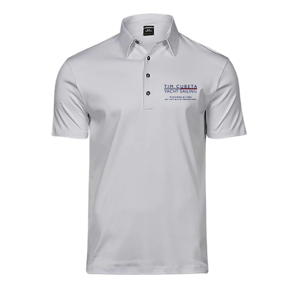 Polo pour Homme en coton Blanc Tim Cubeta Yacht Sailing