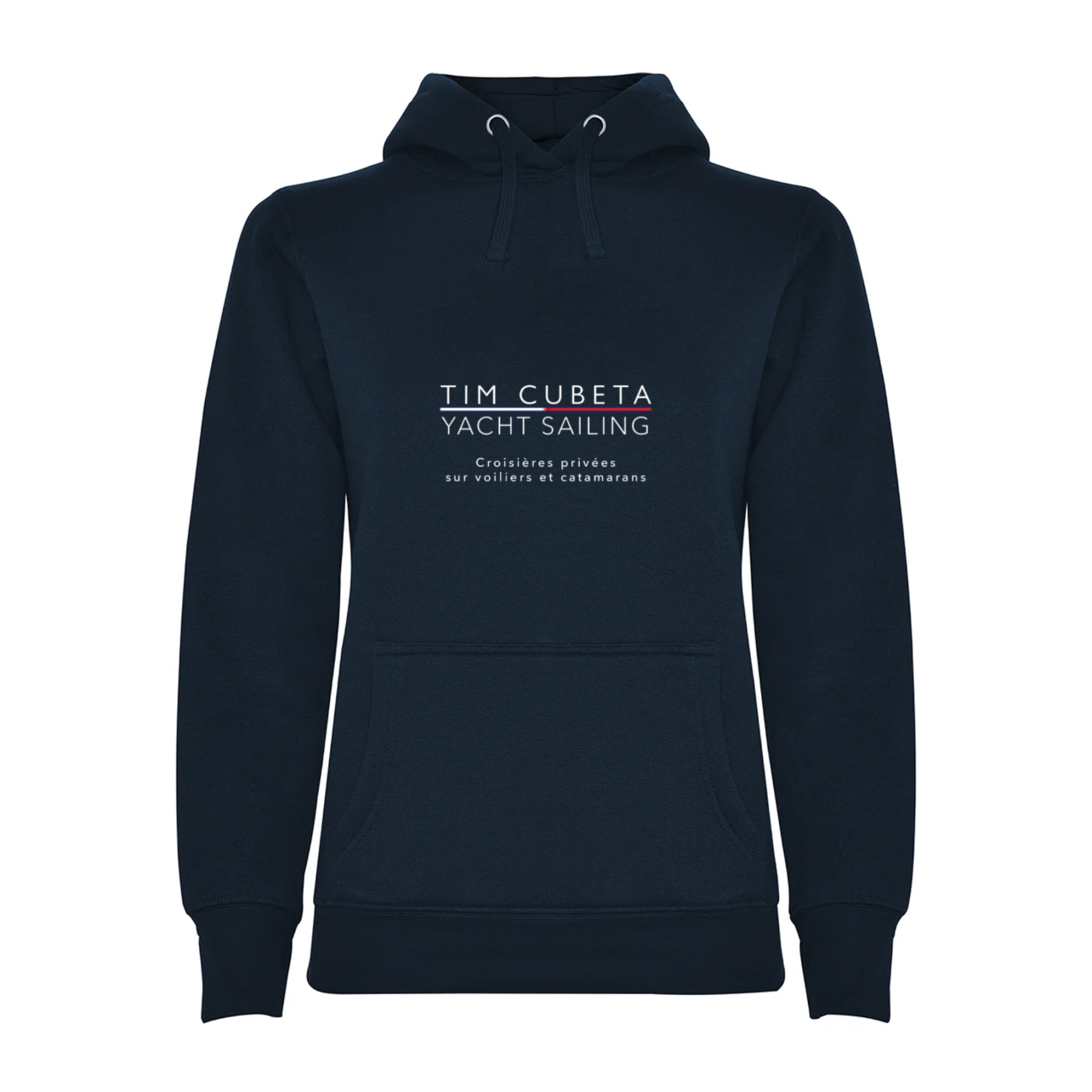 Sweat à capuche femme Bleu Tim Cubeta Yacht Sailing