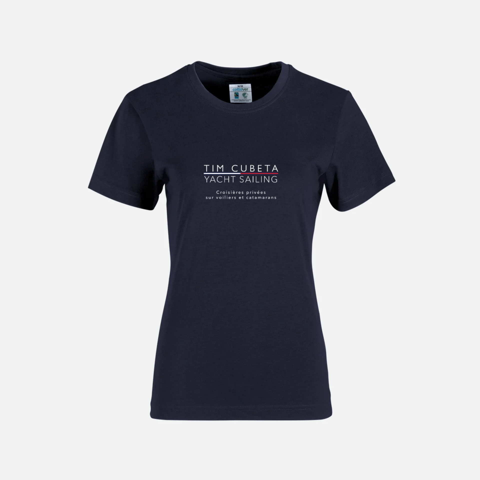 T-shirt femme Bleu Tim Cubeta Yacht Sailing
