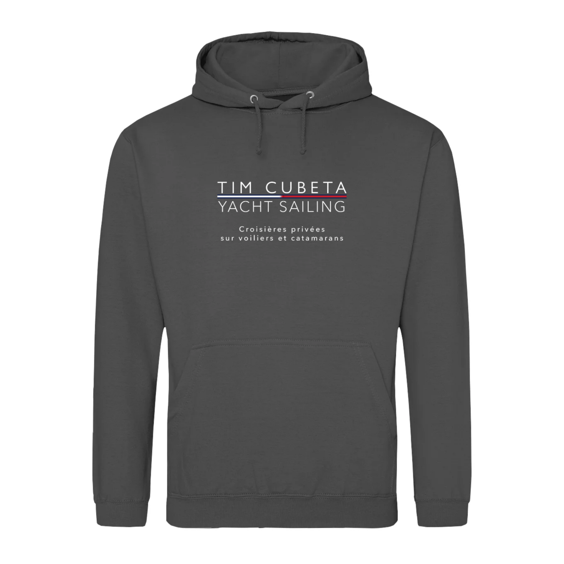 Sweat à capuche Homme Gris Tim Cubeta Yacht Sailing
