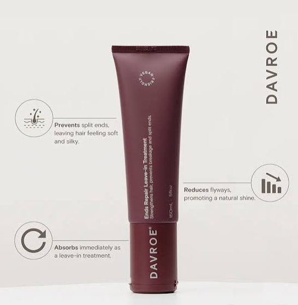 DAVROE Ends Repair Leave-In Treatment 150 ml – Herstellende Crème tegen Gespleten Haarpunten