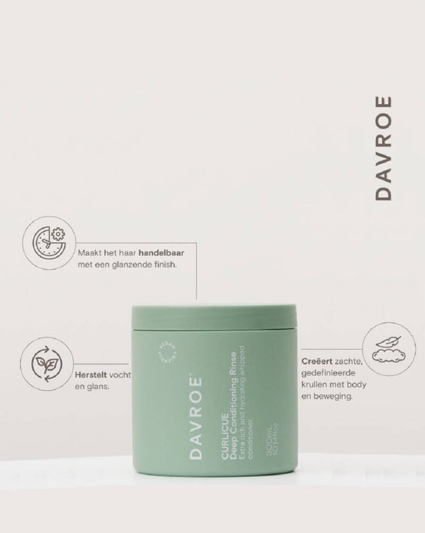 Davroe CURLiCUE Deep Conditioning Rinse 300 ml – Intensief Krullenmasker / Conditioner